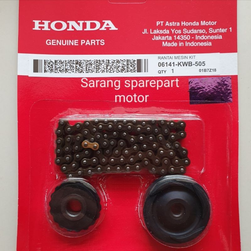 RANTAI KETENG SET KODE KWB UNTUK MOTOR REVO ABS, REVO FIT, REVO FI, BLADE, BLADE NEW