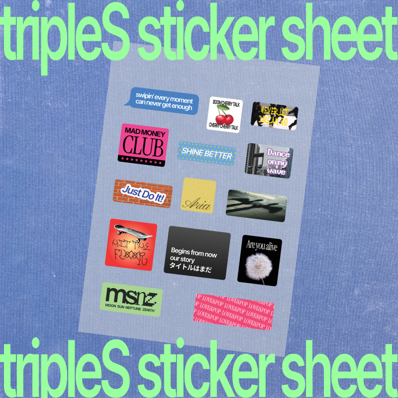 tripleS Sticker Sheet