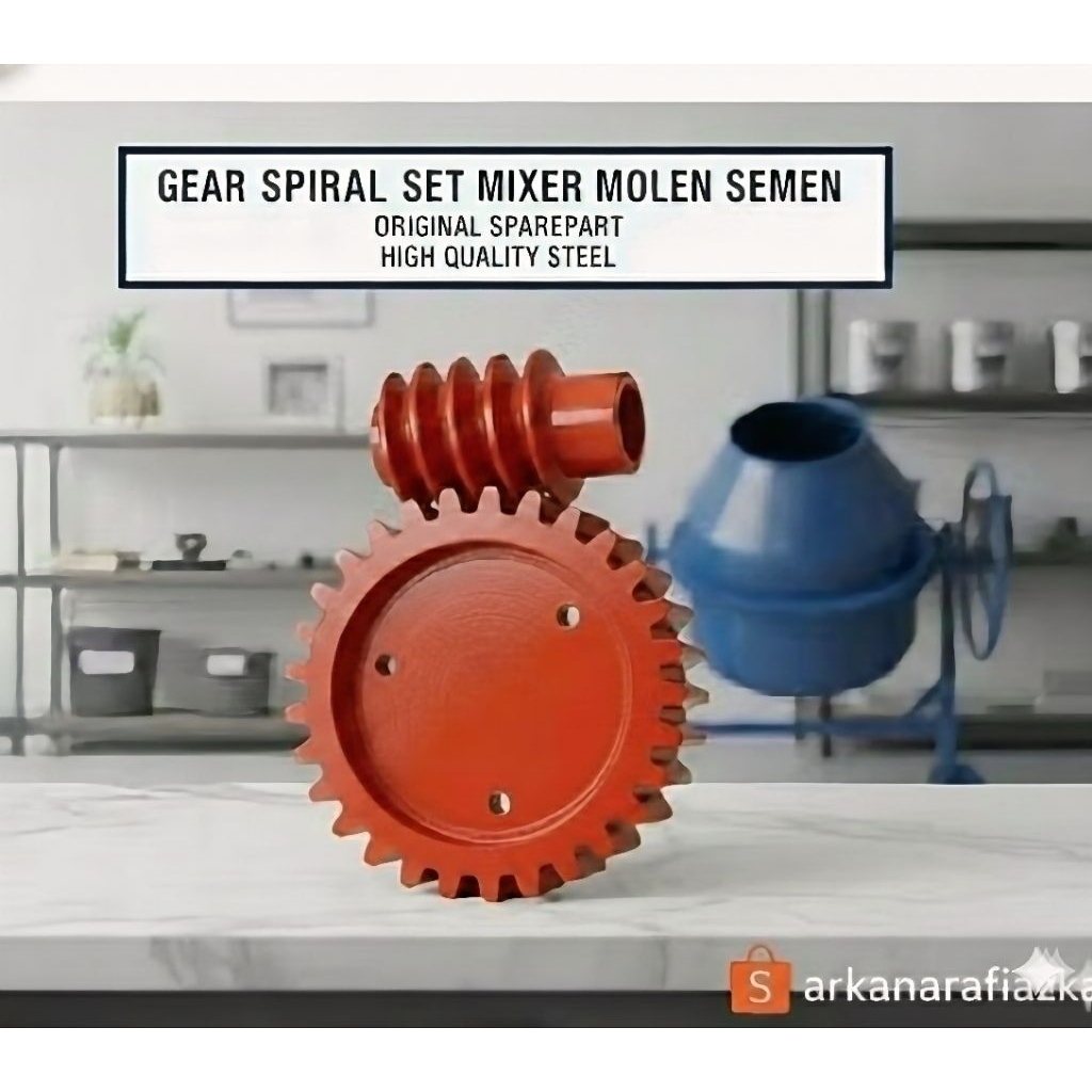 Sparepart Molen Cor Semen Gigi Spiral/Kontra Molen Set