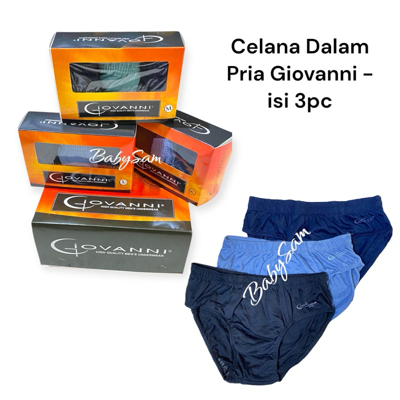 Celana Dalam Pria Giovanni Orange - isi 3pcs || Celana Dalam Pria Murah
