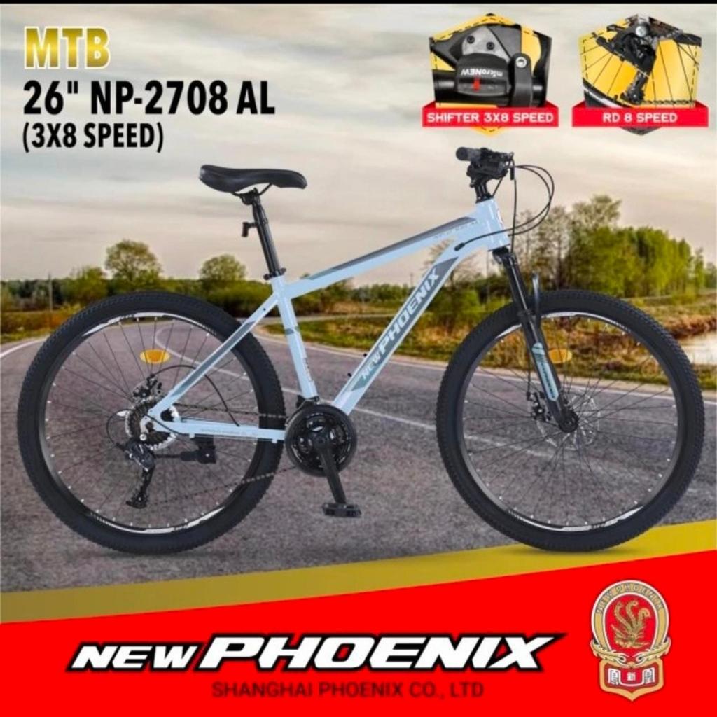 Sepeda gunung murah 26 inch sepeda mtb 26 PHOENIX new SEPEDA GUNUNG BAGUS ORIGINAL PHOENIX 2708 AL
