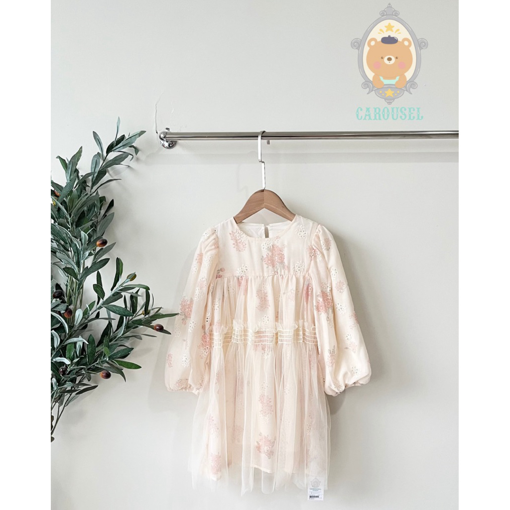 carousel kids / Dress katun tulle rayya  / dress tulle anak / dress anak