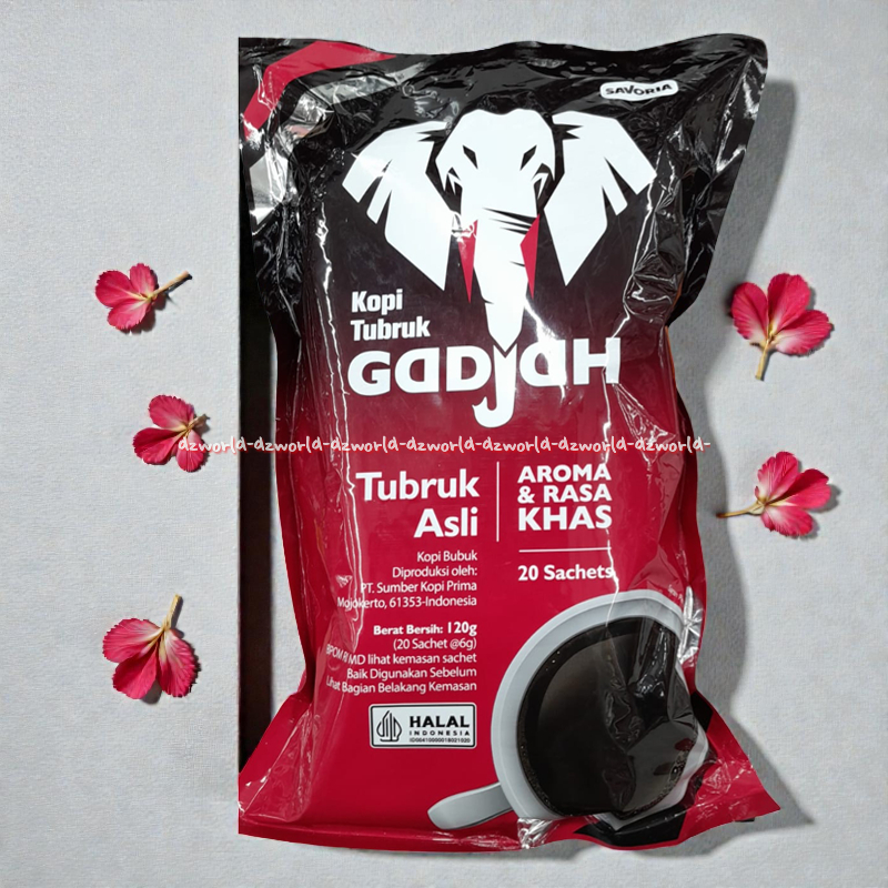 Gadjah 20sachet Kopi Tubruk Asli Aroma Rasa Khas 20 sachet Kopi Instan Coffee Cofee Kopi Tubruk Sase