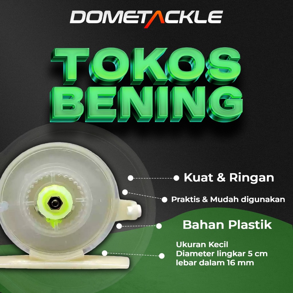 Reel Tokos Bening Reel Pancing Untuk Tegek Keratkan Pancing Tranaparant Mini Tokos Plastik Clear | T