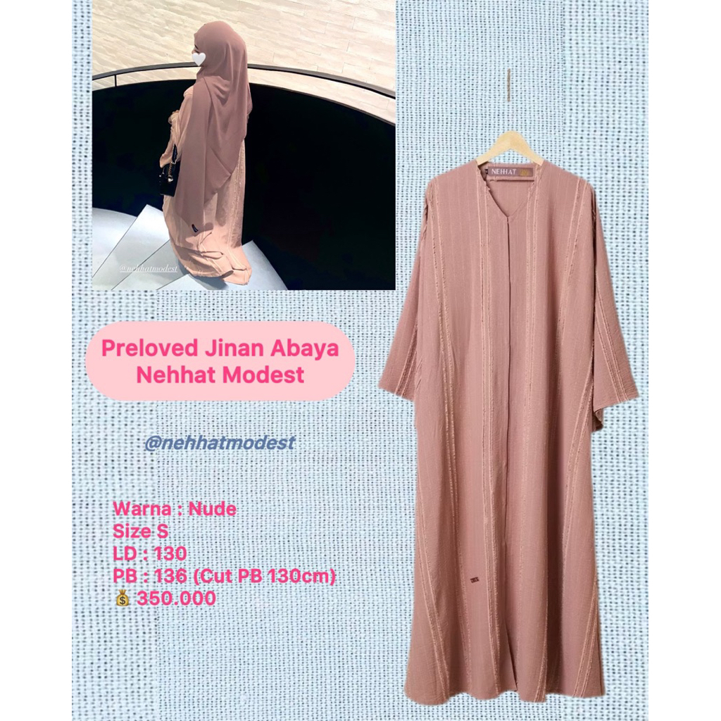 Preloved Jinan Abaya Nehhat Modest