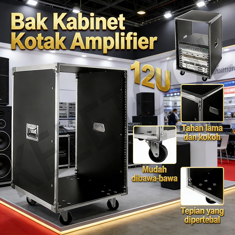 12U Amplifier Cabinet Box Rack KTV Karaoke Home Audio Aviation Mixer Power Amplifier Equipment Box d