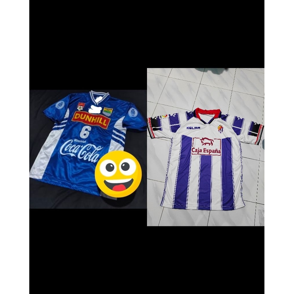 Jersey Persib 1995 Printing/Jersey Valladolid 1998/Jersey Liga Spanyol