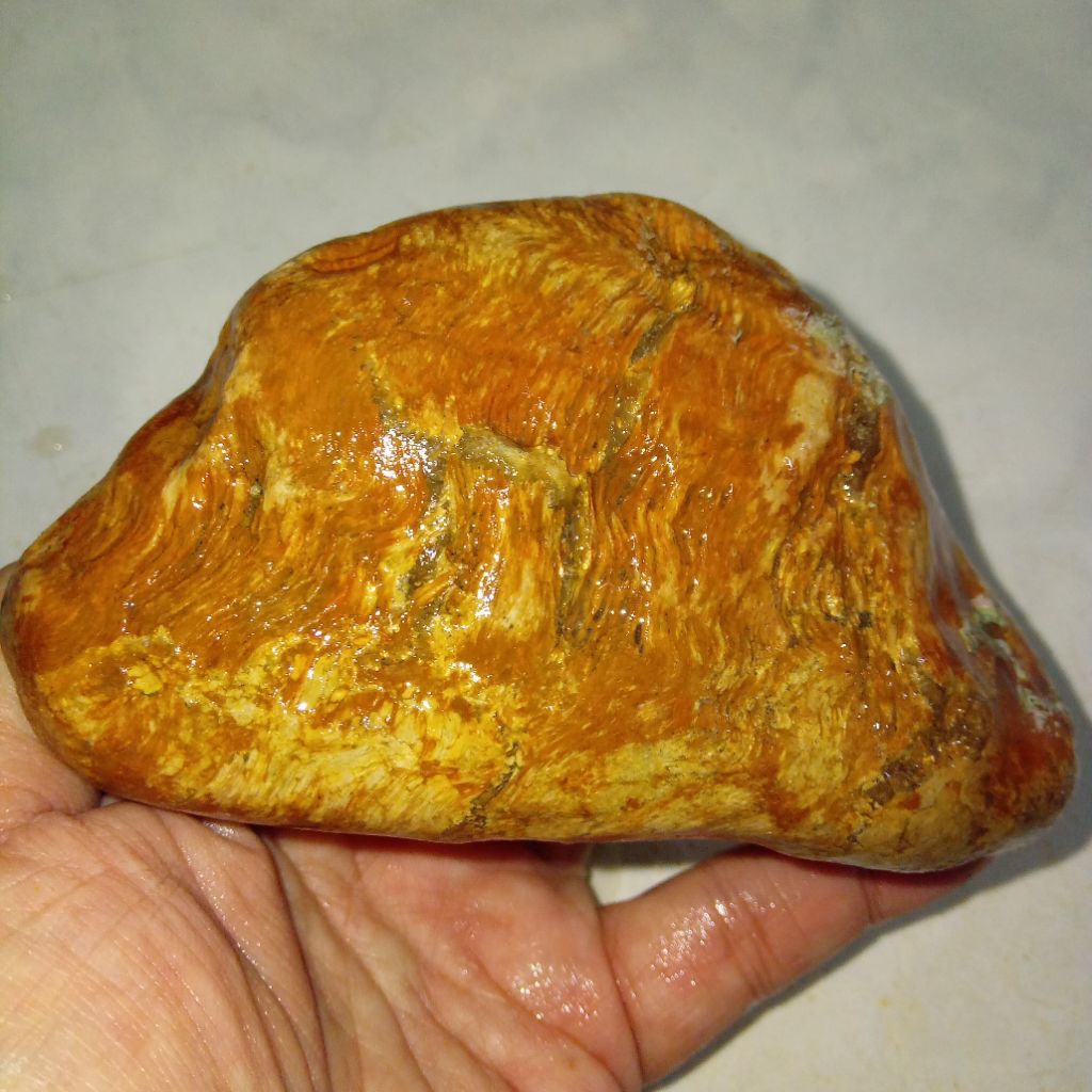 Natural Batu Motif Bulu Harimau Sumatera Langka