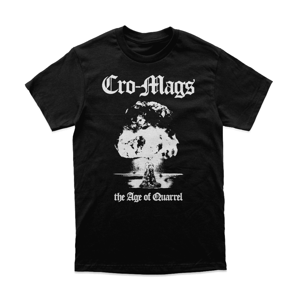 Kaos Tshirt Baju Band Hardcore Punk Cro-Mags "The Age Of Quarrel" Merchandise Heavy weight 16s