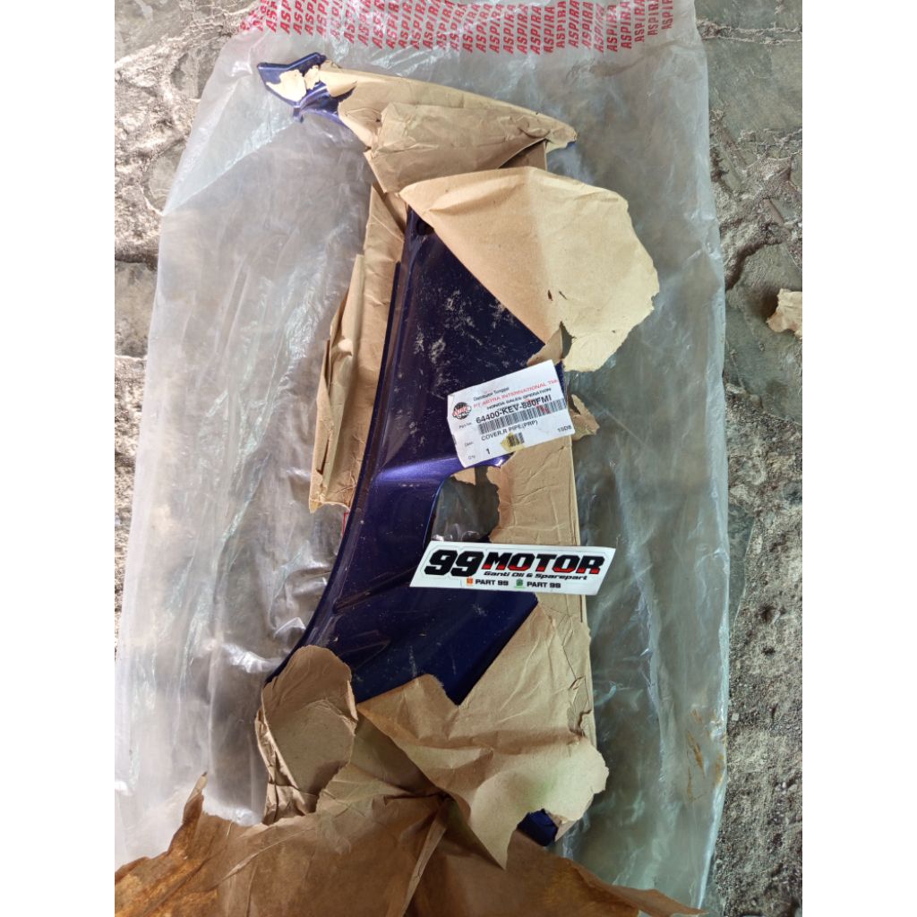 sayap legsild dalam kanan silver ungu biru KEV honda supra x lama original