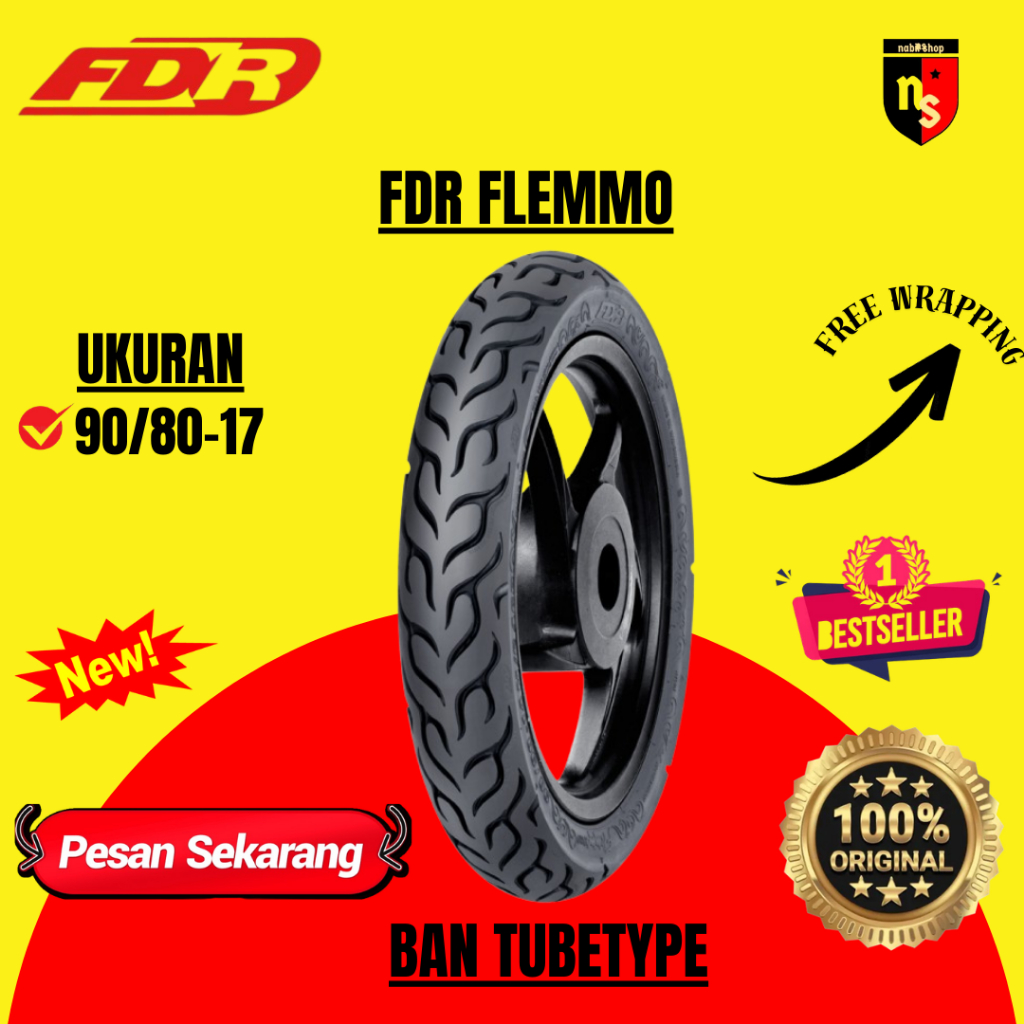 FDR Flemmo 90/80 Ring 17 Ban Motor Tubetype