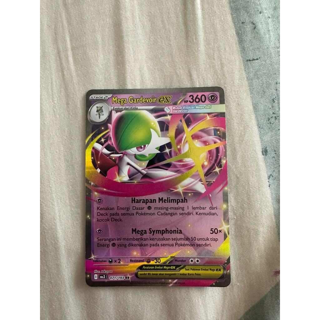 mega gardevoir EX-pokemon card TCG hologram