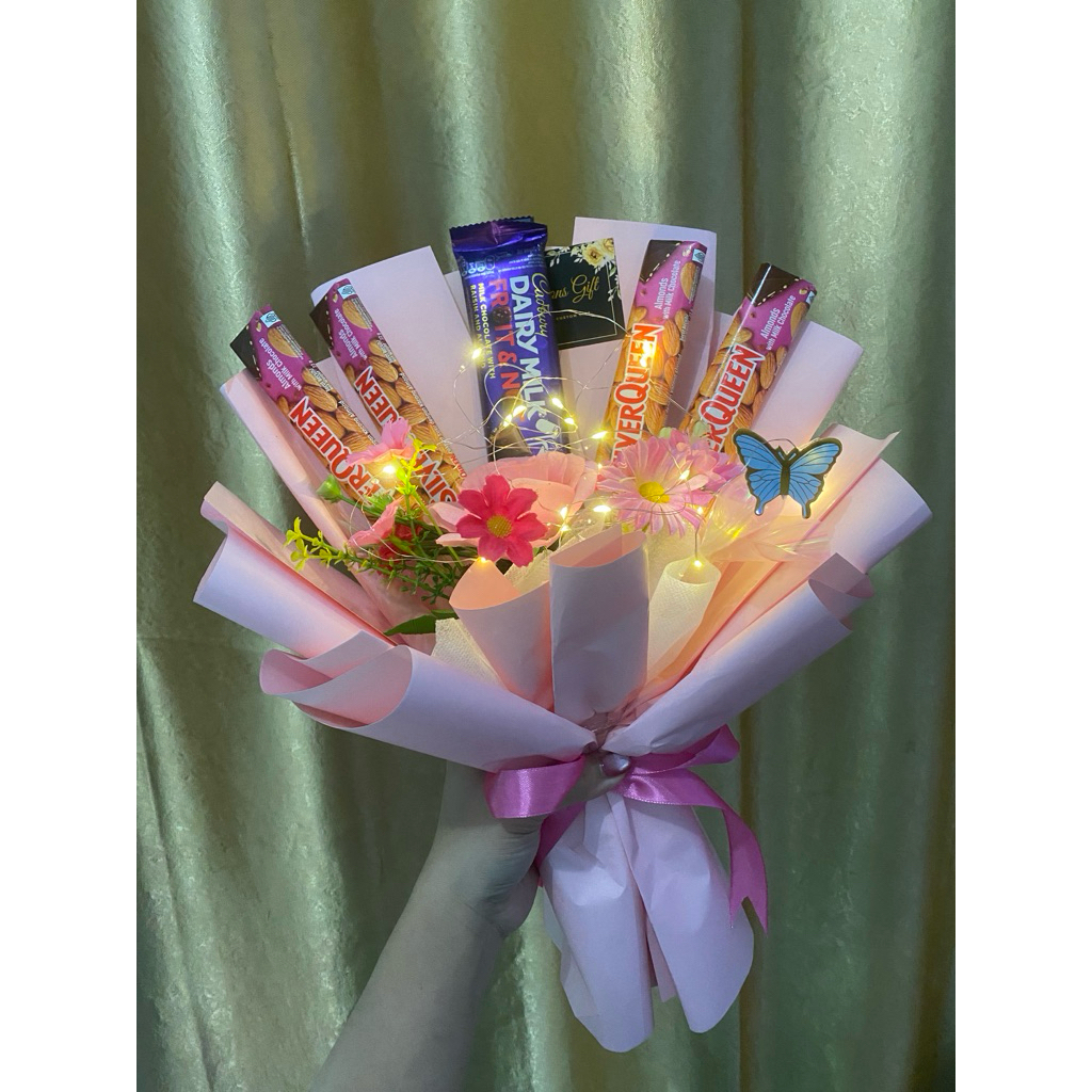 BUKET BUNGA DAN COKLAT