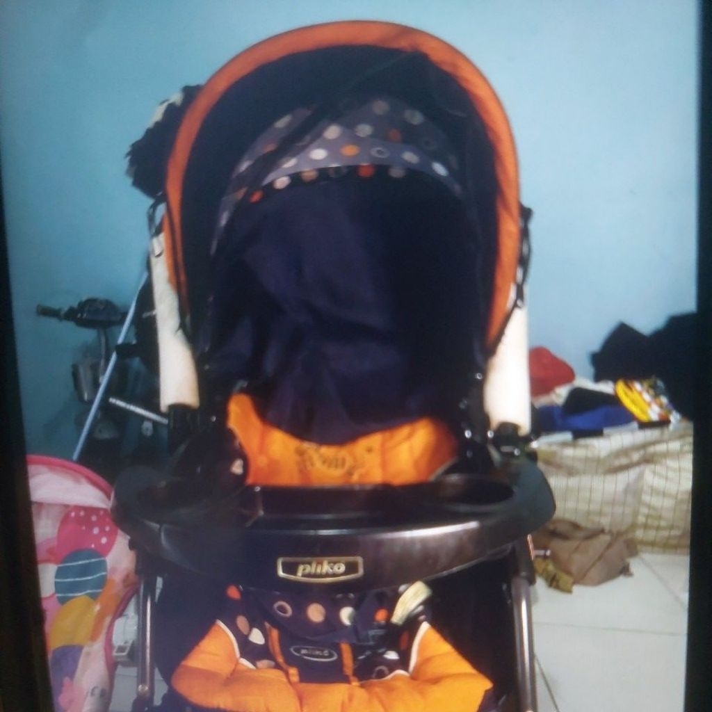 STROLLER PLIKO PARIS 399 ORANGE KERETA DORONG MURAH