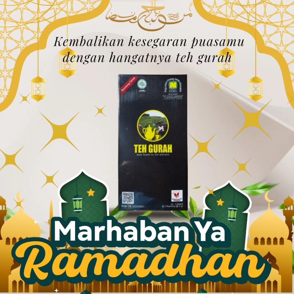 TEH GURAH NASA ORIGINAL- Forlend Teh Gurah Herbal untuk atasi Dahak, Batuk ,sinusitis,dan asma , 100
