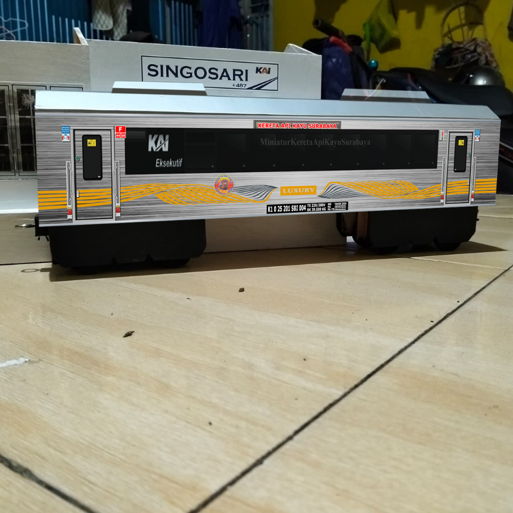 Miniatur Kereta Api Gerbong New Generation LUXURY 2025 - Miniatur Kereta Api Kayu Surabaya