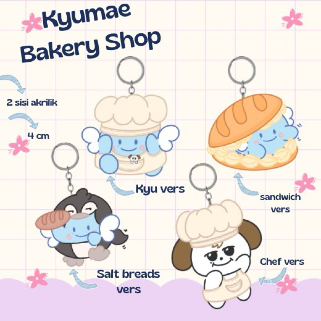 KEYRING AKRILIK KYUMAE KYUHYUN 2 SISI GANTUNGAN KUNCI MAINAN TAS KPOP SUPER JUNIOR