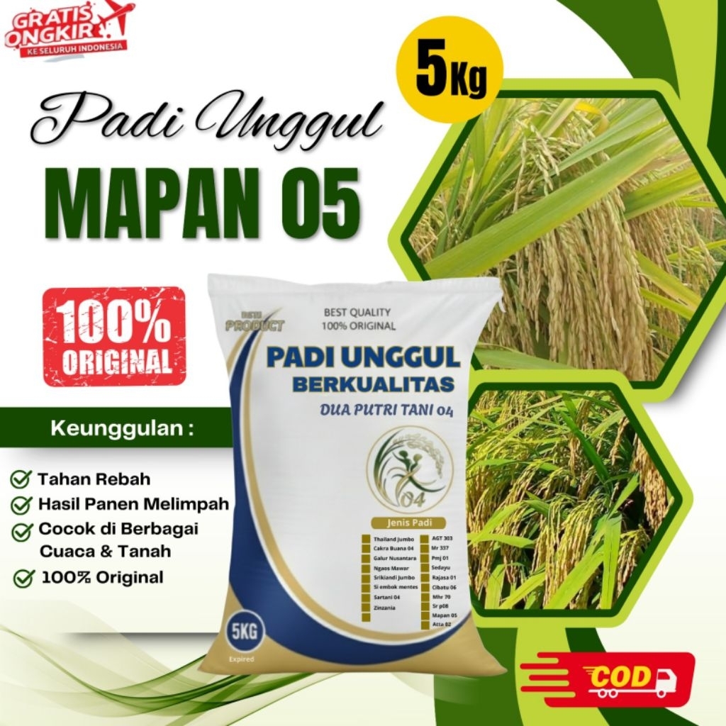 BIBIT PADI MAPAN 05 KRMASAN 5KG