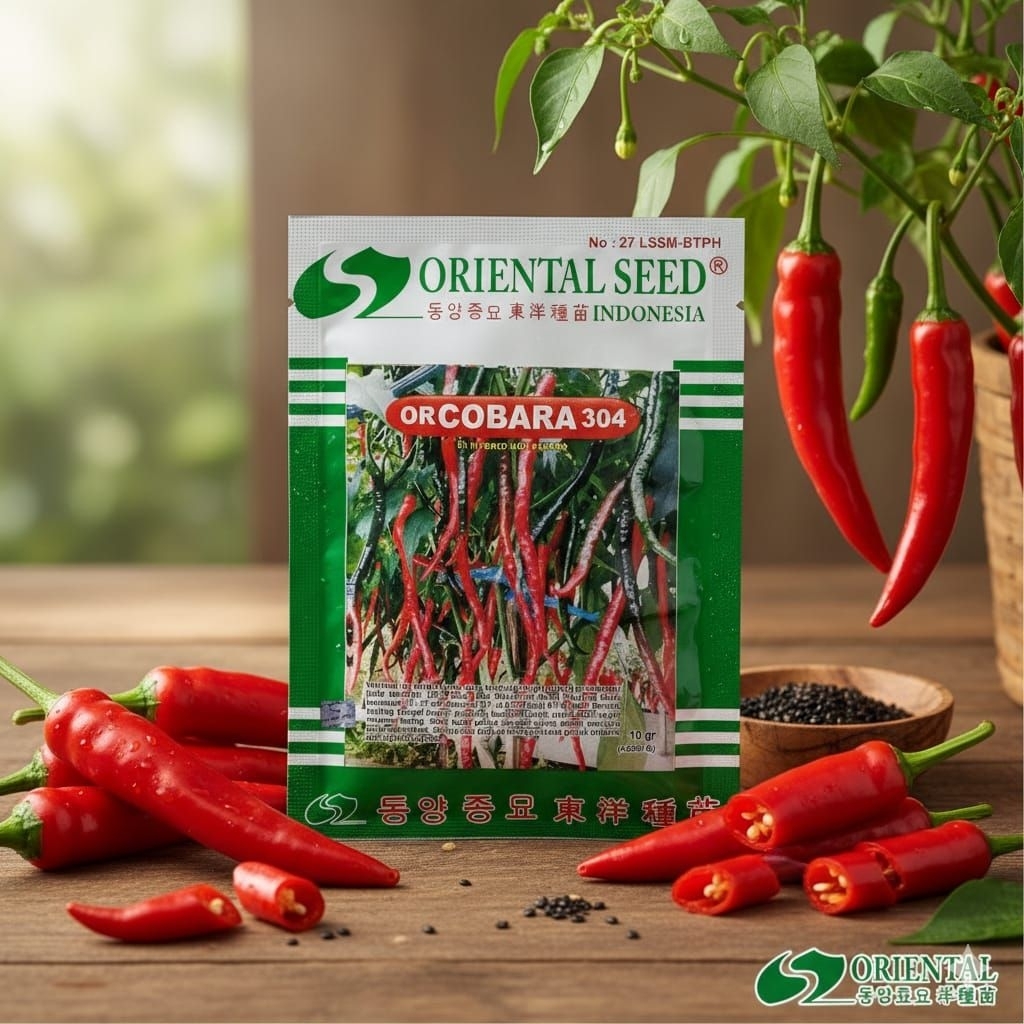 Benih Cabai Keriting OR COBARA 304 10 Gram  Oriental Seed