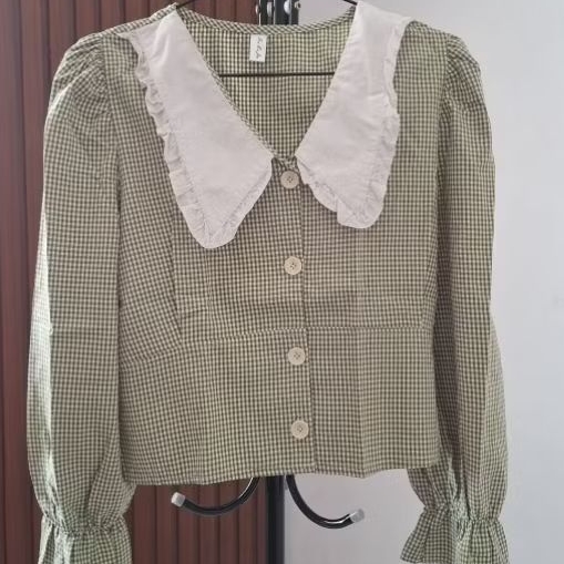 Preloved Kemeja Blouse Kaos Uni - ZR - Stradi - Lapiaf