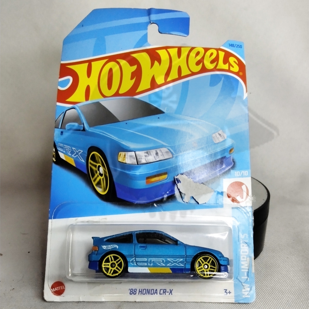 DIECAST HOTWHEELS REAL CARS 88 HONDA CR-X, HOTWHEELS HONDA CR-X NOT MINT