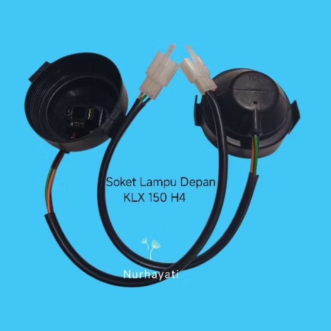 SOKET FITTING LAMPU DEPAN KAWASAKI KLX 150 - NINJA 2TAK TYPE SOKET H4