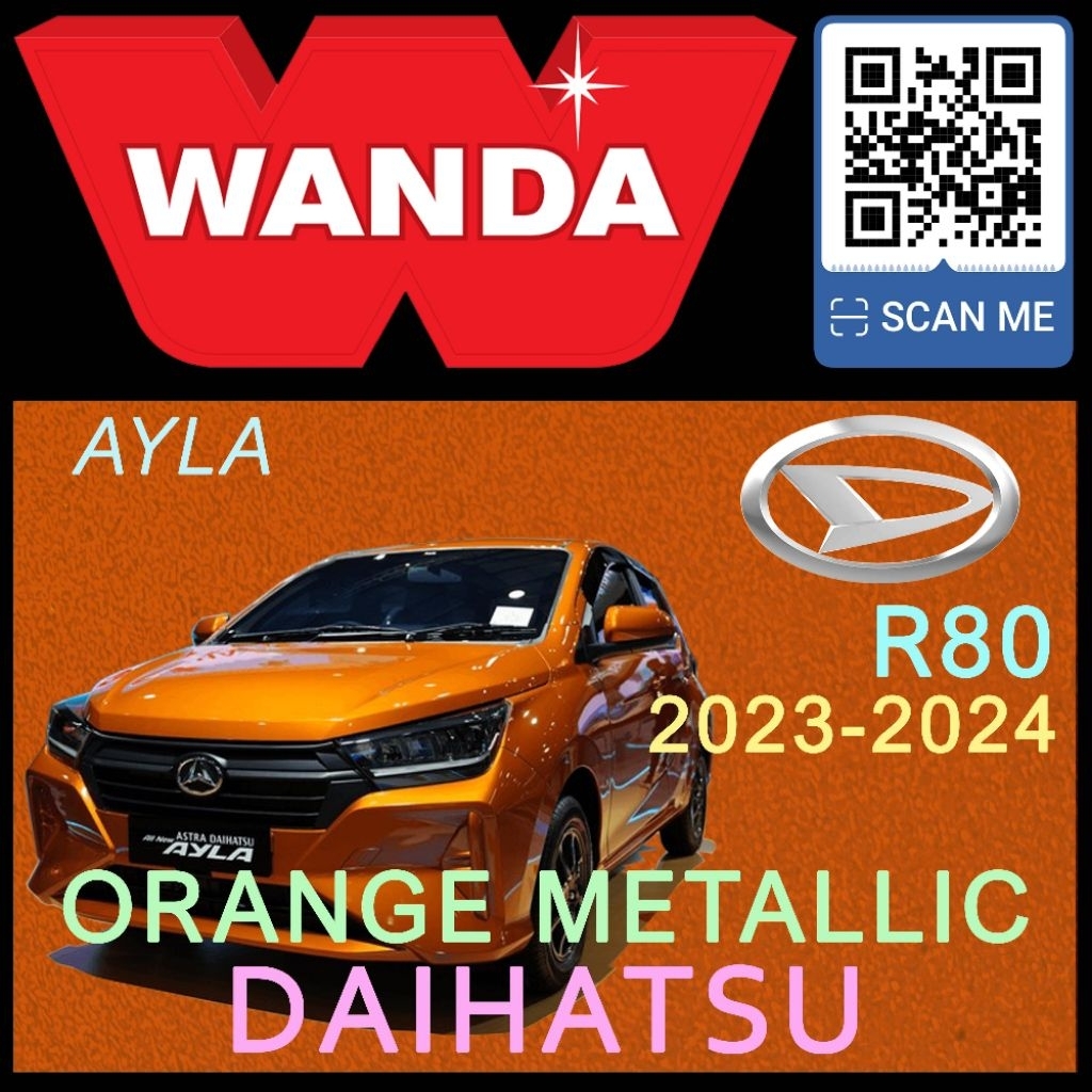 Cat Wanda Daihatsu Orange Metallic R80