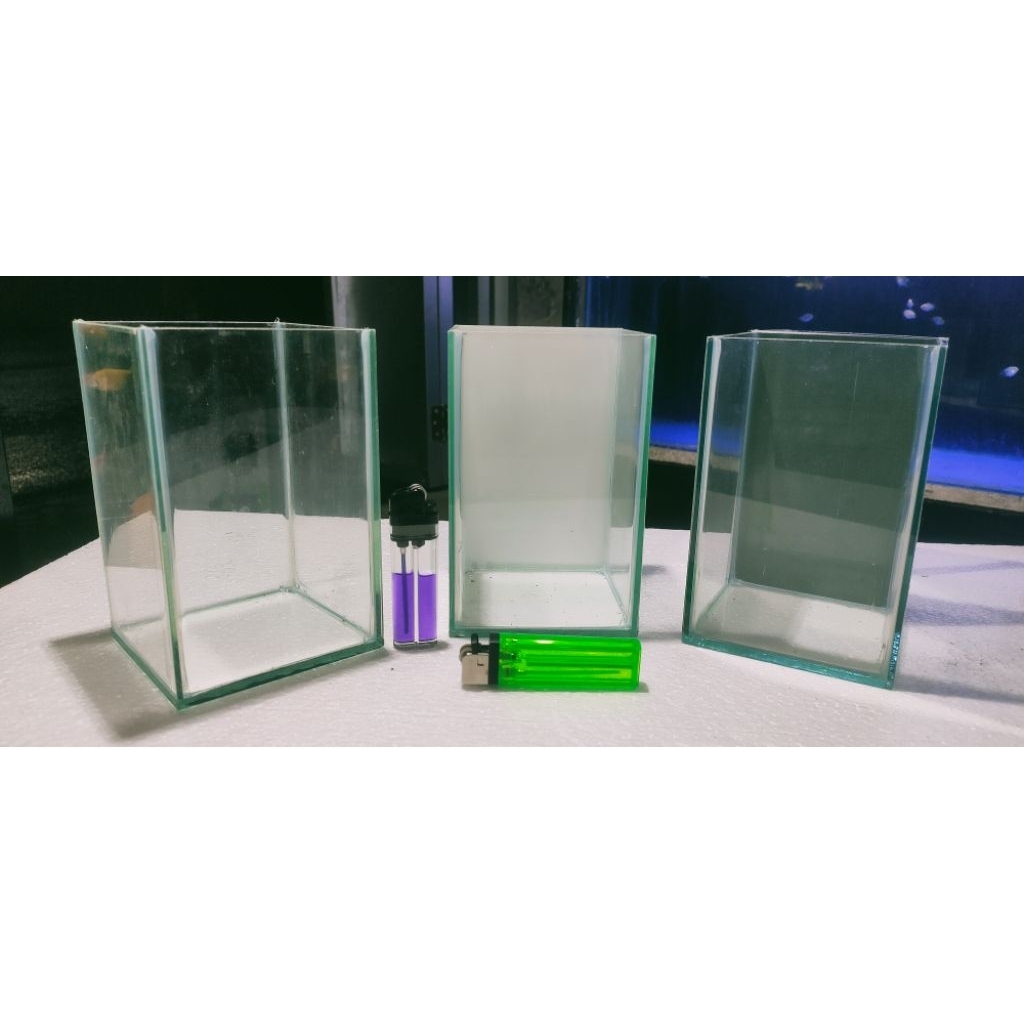 Akuarium uk 10x10x15 | PACKING FOAM | soliter cupang | akuarium kaca | akuarium mini | soliter kaca 