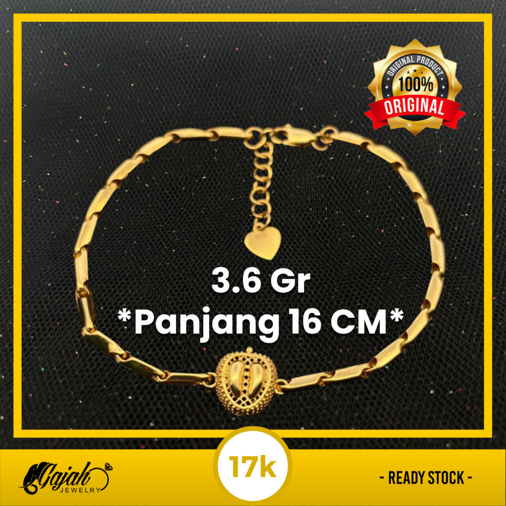 Gelang Emas 17K - Toko Emas Gajah - 3.6 Gram 8303