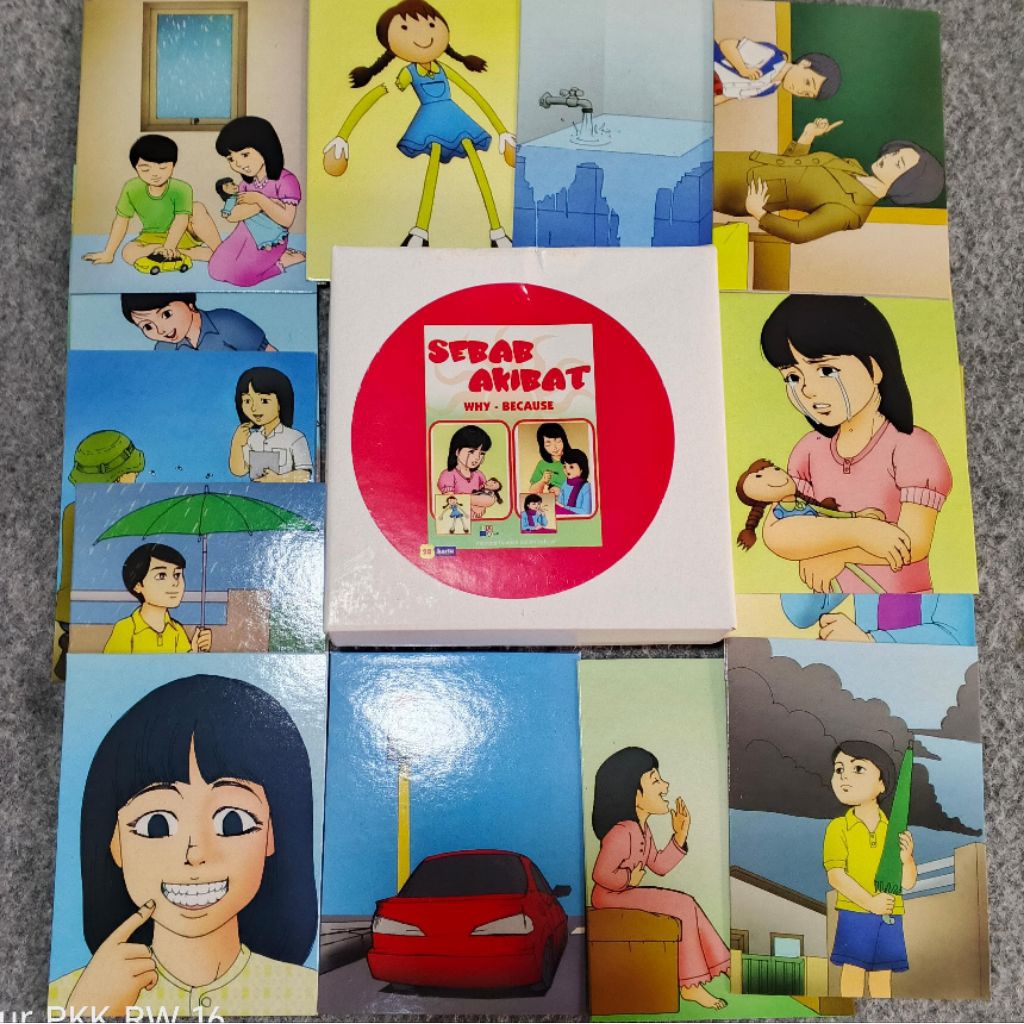 [BLUETOYS] Kartu Sebab Akibat/IQ Development/Kartu Terapi Wicara Perilaku Autis