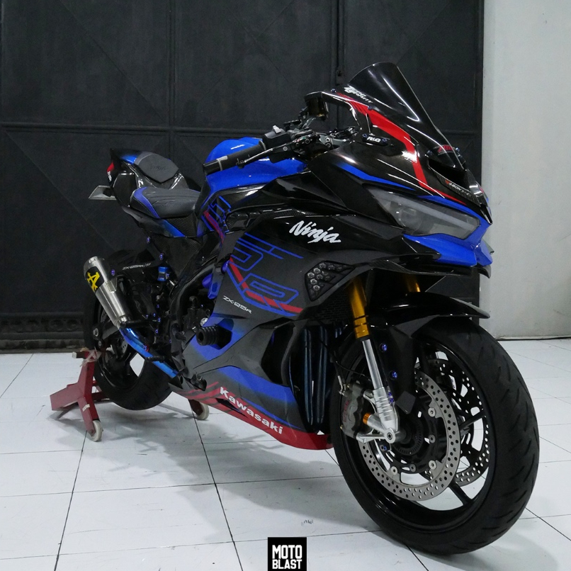 Decal stiker zx25r Blue krt custom fullbody motoblast