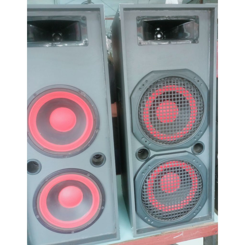 1 set speaker pasif double 10 inch+horen