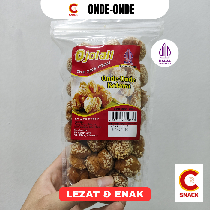 ONDE-ONDE KETAWA OJOLALI 280g Manis Gurih Enak Halal Renyah Snack Onde Mini Wijen Tradisional Tidak 