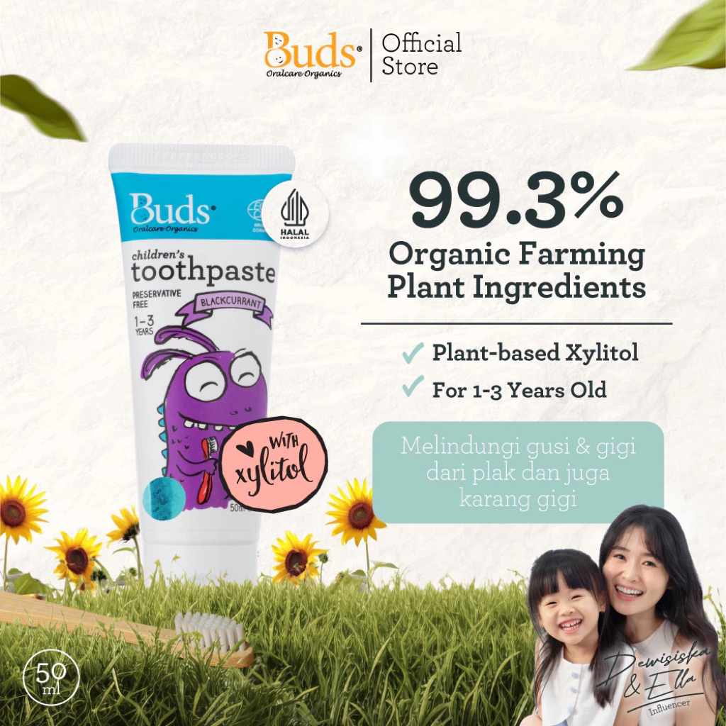 Buds Toothpaste 1-3Y with Xylitol