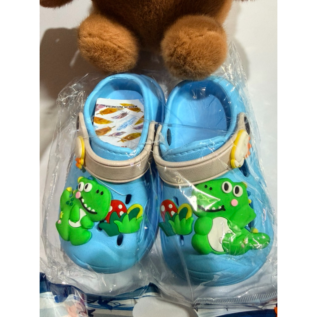 (cod)sandal anak laki laki sandal slop dino anak laki laki kekinian/sandal selop sepatu