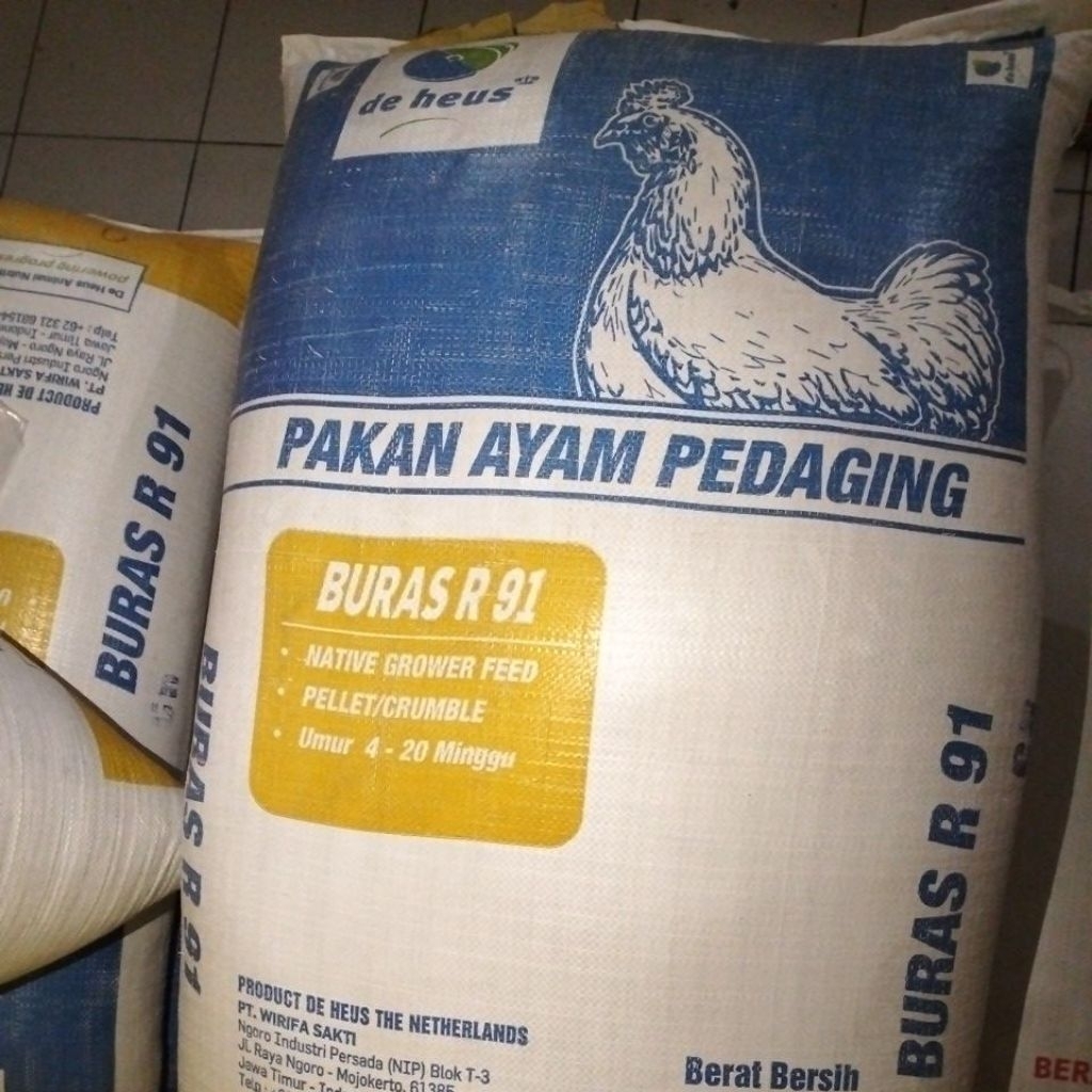 Pakan Ayam Voer Buras De Heus 10 Kg Original