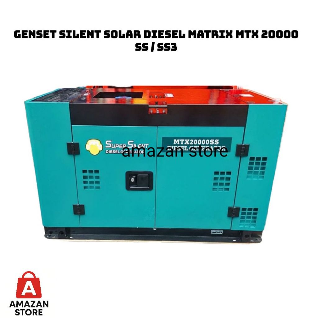 Genset Silent Solar Diesel Matrix MTX 20000 SS/SS3 15000Watt 1phase 3phase