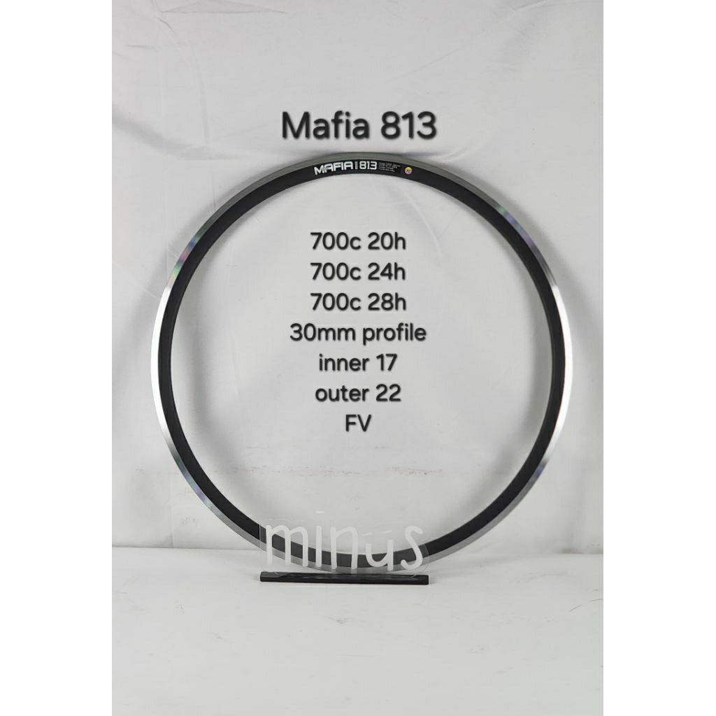 Velg Mafia 813 / 113 700c Rim Brake CNC 20H 24H 28H Profile 30mm 40mm FV