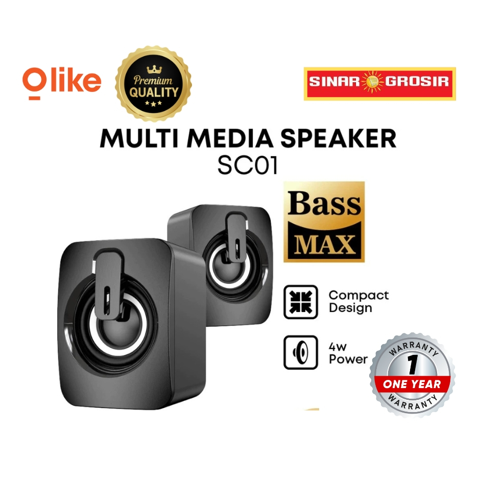 Olike SC01 Mini Speaker 4W Bass USB Jack