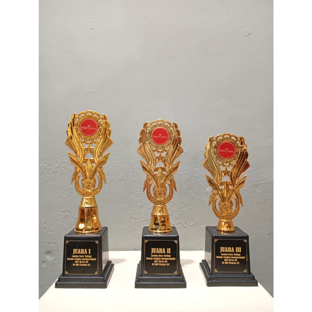 PIALA SET JUARA 1 2 3 /PIALA SET MURAH/PIALA JUARA/PIALA SET Sealer ISI 3 PIALA