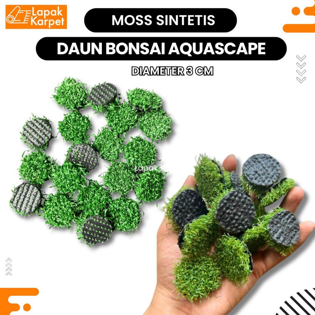 Daun Sintetis Pohon Bonsai Aqua Scape /  Lumut Sintetis Pohon Bonsai