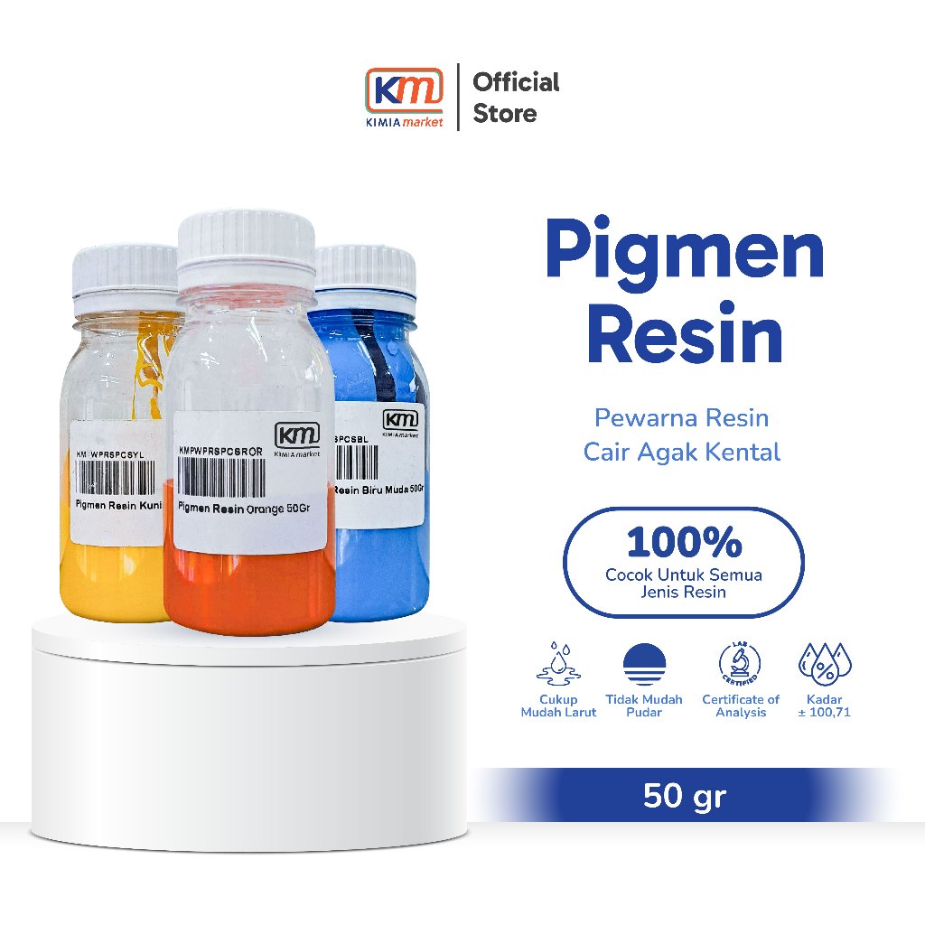 Premium Pigmen Resin Aneka Varian Warna 50gr / Pewarna Resin Cair / Pewarna DIY Resin / Pigmen Cair