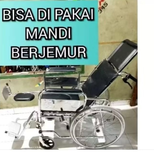 kursi roda 3 in 1 3in1 kursi roda toilet kursi roda medis multifungsi