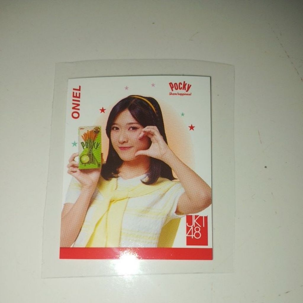 stiker oniel JKT48 x Pocky official