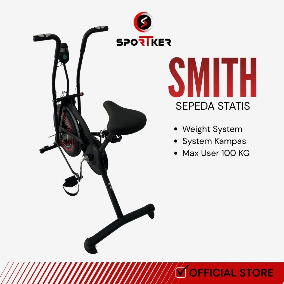 [SPORTKER] Alat Olahraga Sepeda Statis Smith Sportker Makasar | Alat Fitness | Alat Olahraga | Seped