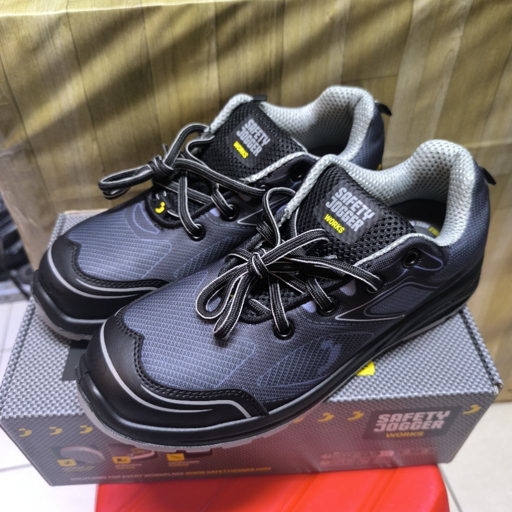 SEPATU SAFETY JOGGER CADOR S1P WARNA LIGHT GREY - JOGGER CADOR S1 P - CADOR S1P ABU ABU - SAFETY JOG