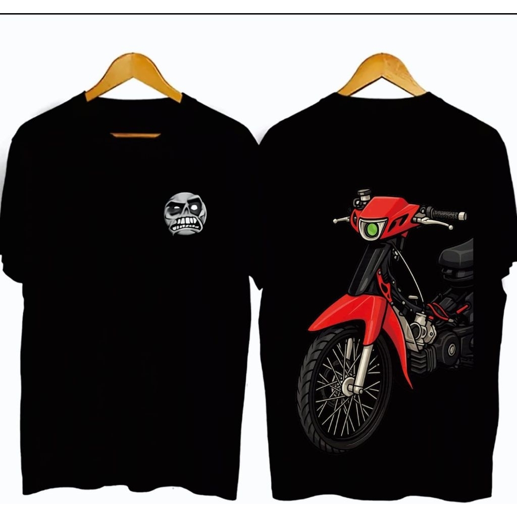 Kaos T-Shirt HANTU MOTOR VEGA R EDISI RAMADHAN Kaos Distro viral unisex