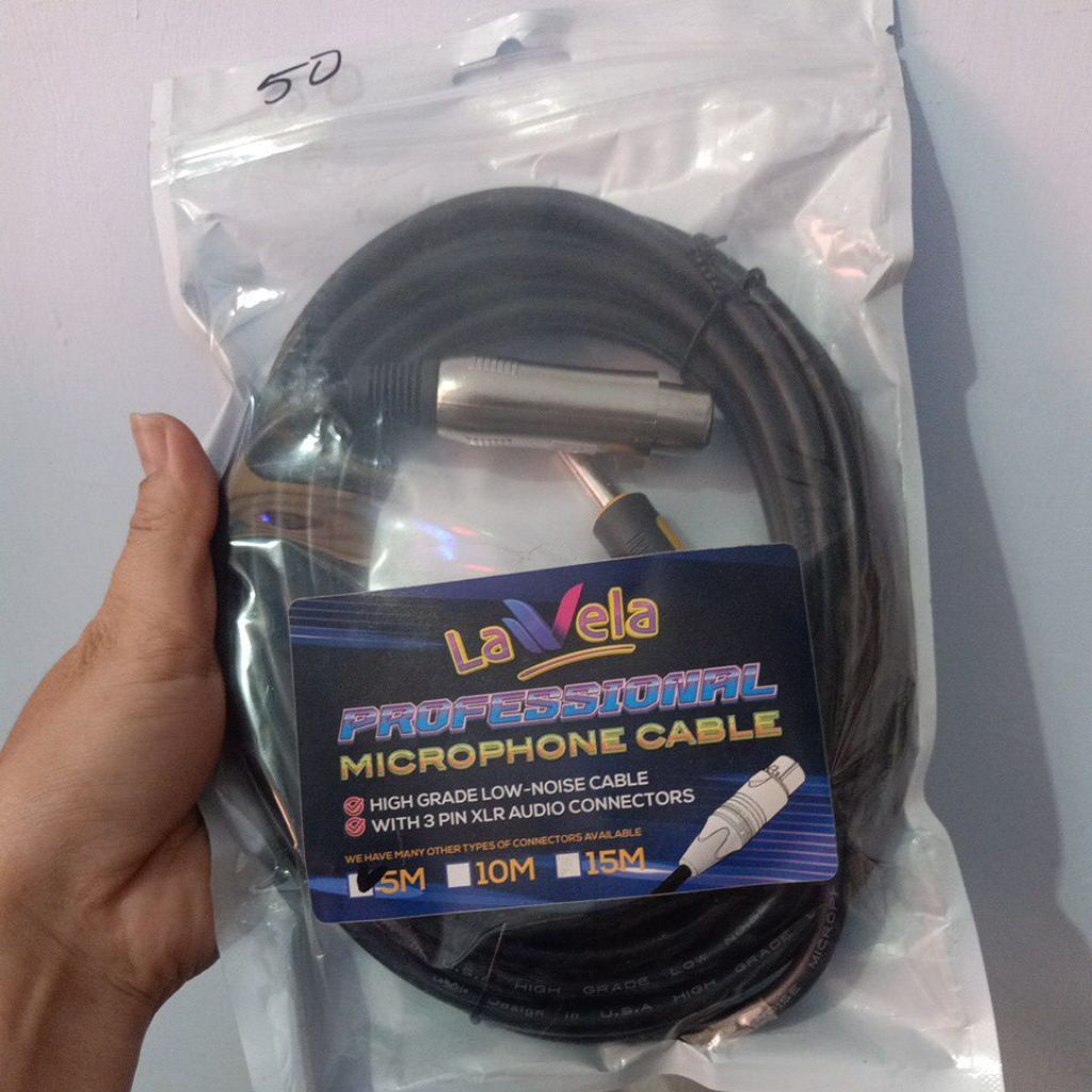 kabel#mic#panjang5 meter#lavela