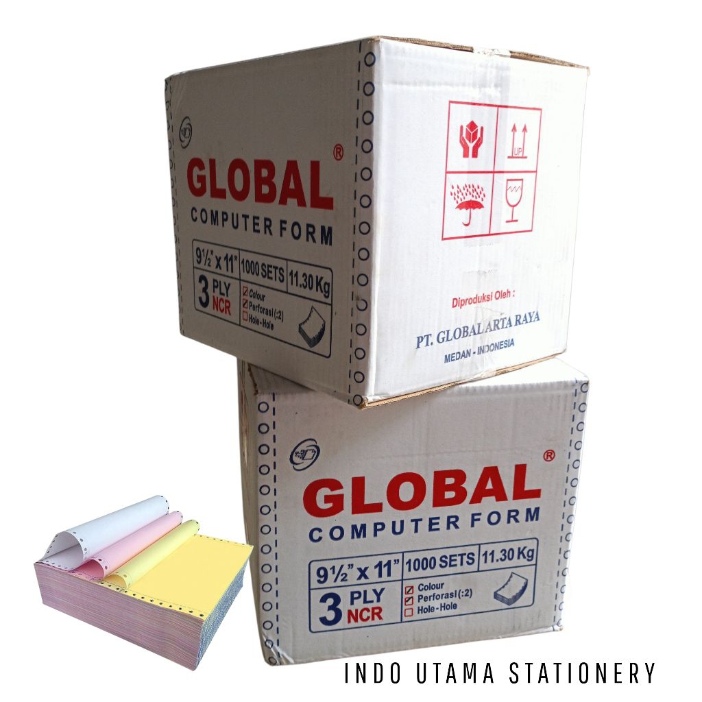 KERTAS PRINT NCR COMPUTER FORM 9½" X 11" GLOBAL