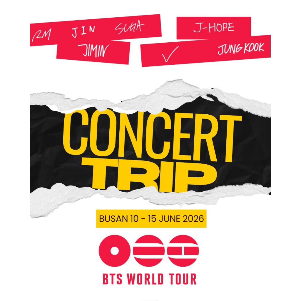 Concert Trip Busan BTS 2026